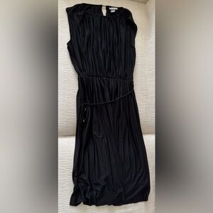 H&m Black Pleated Dress